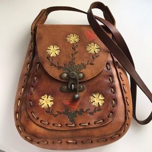 Vintage tool leather purse